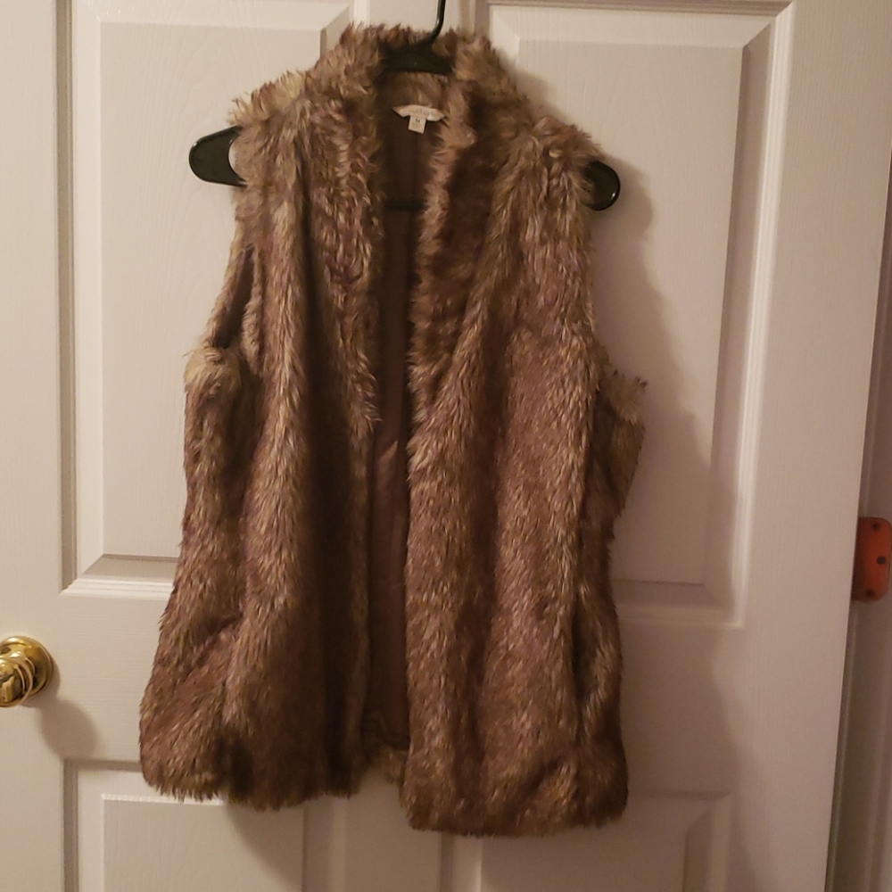 Faux fur vest